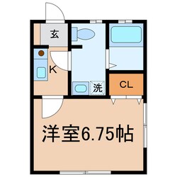 ＤＫ清水アパートの物件間取画像